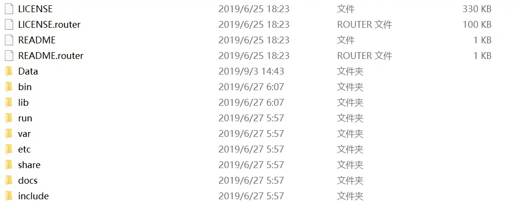 mysql-8.0.17-winx64文件夹